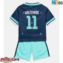 Camiseta Alemania Nick Woltemade #11 Visitante Equipación para niños Mundial 2026 manga corta (+ pantalones cortos)